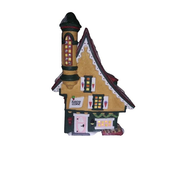 Dept 56 Heritage Village Elfin Snow Cone Lighted Ceramic House Holiday Decor - Picture 1 of 14